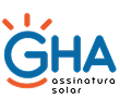 Logotipo GHA Assinatura Solar